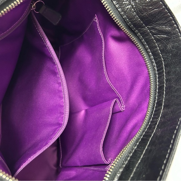 Vintage Coach Zoe Black Leather Shoulder Bag Purse | Model: F1082-F15478 - Picture 11 of 16